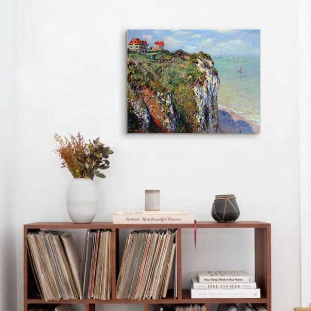 クロード モネ ファレーズ パネル 40cm×50cm 名画 絵画 インテリア 油絵 風景画 壁掛け 装飾 ホテル カフェ リビング ファブリック アートパネル プレゼント 母の日 送料無料_5