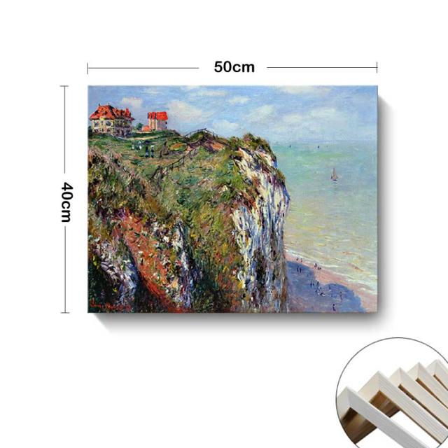 クロード モネ ファレーズ パネル 40cm×50cm 名画 絵画 インテリア 油絵 風景画 壁掛け 装飾 ホテル カフェ リビング ファブリック アートパネル プレゼント 母の日 送料無料_8