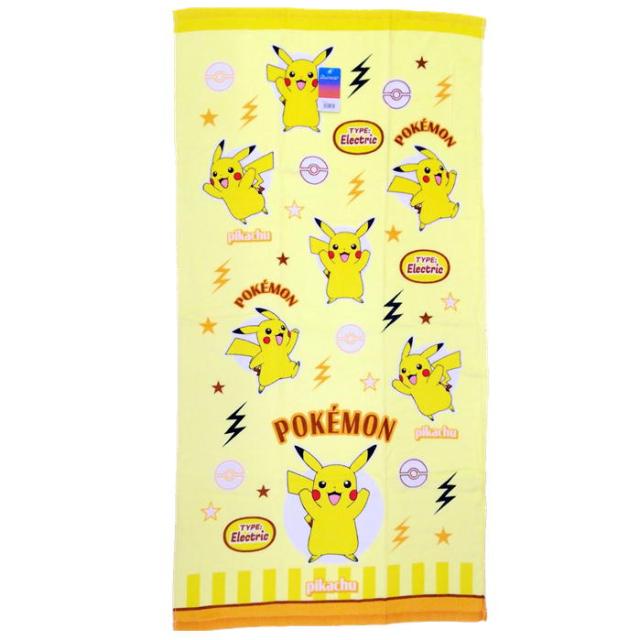 ポケモン ドデカタオル おやつカンパニー おきがえピカチュウ バスタオル Pokemon ポケモンバスタオル□ピカチュウ・リザードン・ゲンガー