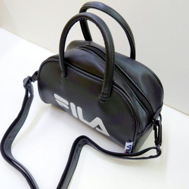 FILA ボストンバッグ フィラ 2WAY ショルダーバッグ カレッジロゴ ミニ