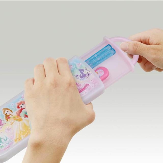 コンビセット プリンセス CCA1AG スケーター 22 ディズニー キャラクター 箸＆スプーン 抗菌 スライド式 食洗機対応 日本製 フォーク・スプーン・箸セット