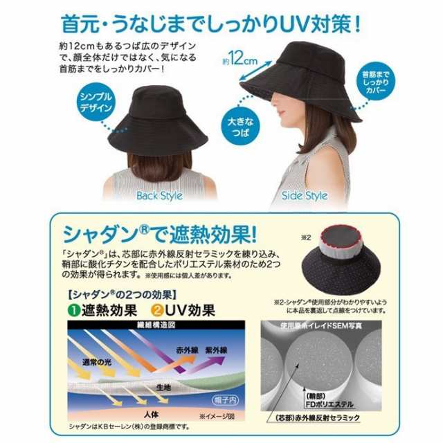 ☆日本の職人技☆ UVCUT遮熱折りたためるクール日よけ帽子