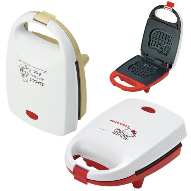 ハローキティー　ワッフルメーカー 楽天市場】【ワッフルメーカー ハローキティ】キティ型 ワッフル 家電