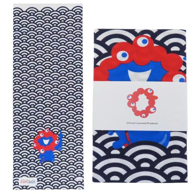 万博 ミャクミャク 手ぬぐい 2025大阪関西万博 デザイン 公式