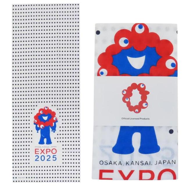 ミャクミャク手ぬぐい 波デザイン Amazon.co.jp: ミャクミャク[手ぬぐい]2025大阪 関西万博