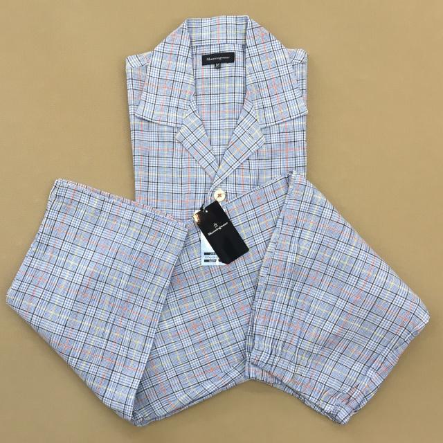 夏物紳士パジャマ 半袖長パンツ マンシングウエア Mサイズ 綿90 麻10 の通販はau Pay マーケット Gift Shop ドウメゾン