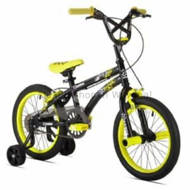 Bmx 男の子のためのbmxバイクカスタムフリースタイル16インチブラックイエローxゲームトレーニングホイール Bmx Bikeの通販はau Pay マーケット Allier Shop