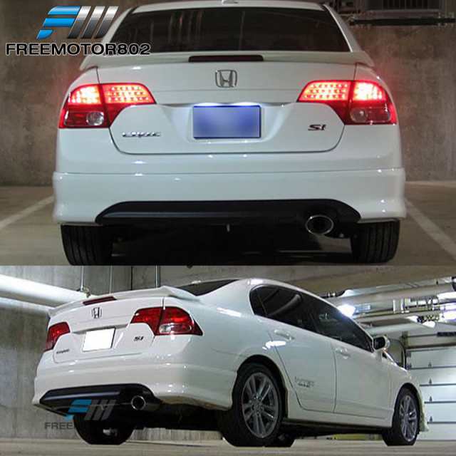 エアロパーツ 06 11ホンダシビックセダンhfpリアバンパーリップスポイラーpu For 06 11 Honda Civic Sの通販はau Pay マーケット Allier Shop