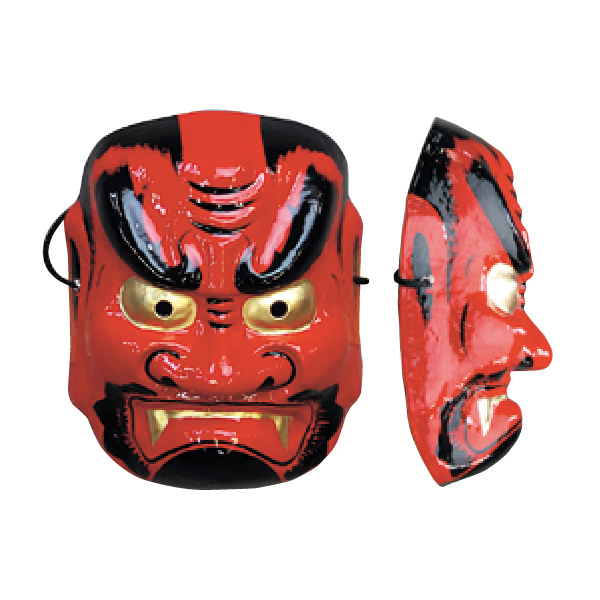 お面 赤鬼 あかおに 祭り 踊り 豆まき イベント 芝居 の通販はau Wowma 粋な伝統 和好