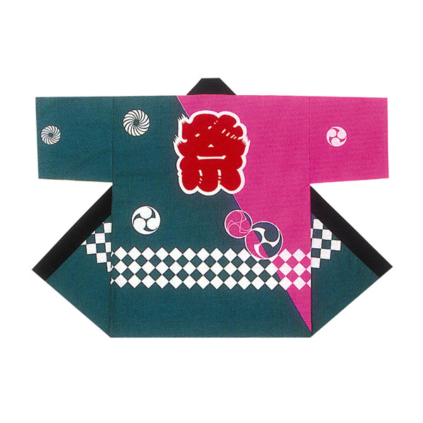 子供祭り半纏 半天 袢天 法被 半被 顔料染め ピンク 4号サイズ 祭文字に三つ巴 お祭り衣装 大祭 祭禮 イベント の通販はau Pay マーケット 粋な伝統 和好