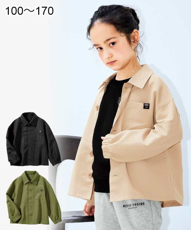 キッズ 男の子 コーチ ジャケット 女の子 子供服 ジュニア服 カーキ