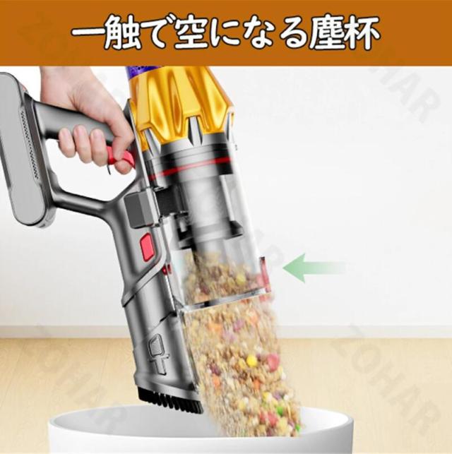 新モデル登場】掃除機 コードレス 45000pa超強力吸引 550W 60分長時間