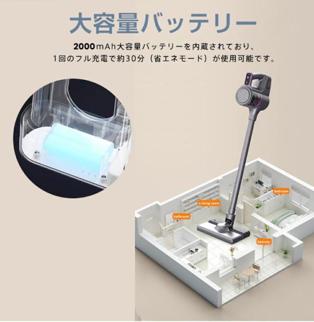 掃除機 コードレス ハンディ 49800pa吸引力 【2026革新モデル&超強力