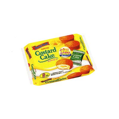 ロッテ カスタードケーキ パーティーパック 9個 10入りの通販はwowma おかしのマーチ Wowma 店
