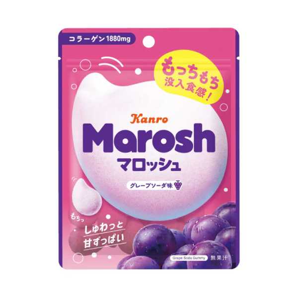 カンロ マロッシュ グレープソーダ味 50g 72コ入り 2025/07/07発売 (4901351026298c)