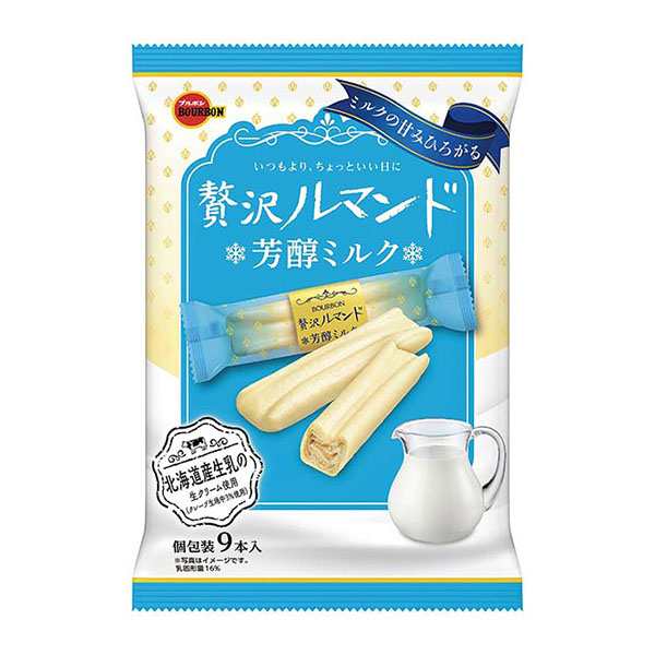 ブルボン 贅沢ルマンド芳醇ミルク 9本 48コ入り 2024/10/01発売 (4901360359974c)