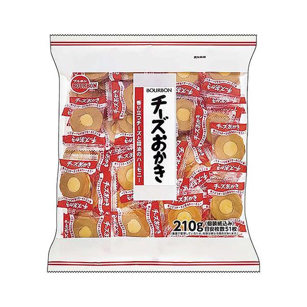 ブルボン 210gチーズおかき 210g（個装紙込み） 10コ入り 2025/11/11発売 (4901360365593)