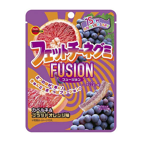 ブルボン フェットチーネグミFUSION カベルネ＆ブラッドオレンジ味 50g 120コ入り 2025/12/09発売 (4901360366439c)
