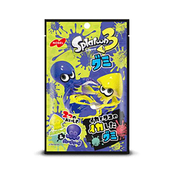 ノーベル スプラトゥーン3グミ パインソーダ＆グレープソーダ 50g 72コ入り 2024/09/30発売 (4902124072931c)