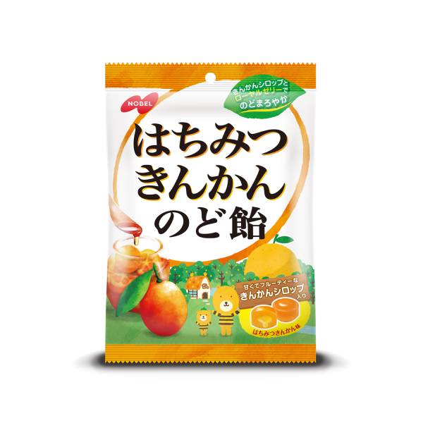 ノーベル製菓 はちみつきんかんのど飴 110g 48コ入り 2025/10/06発売 (4902124682239c)