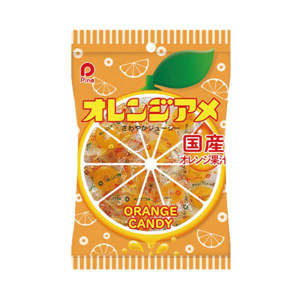 パイン オレンジアメ 110g 72コ入り 2024/09/09発売 (4902435012671c)