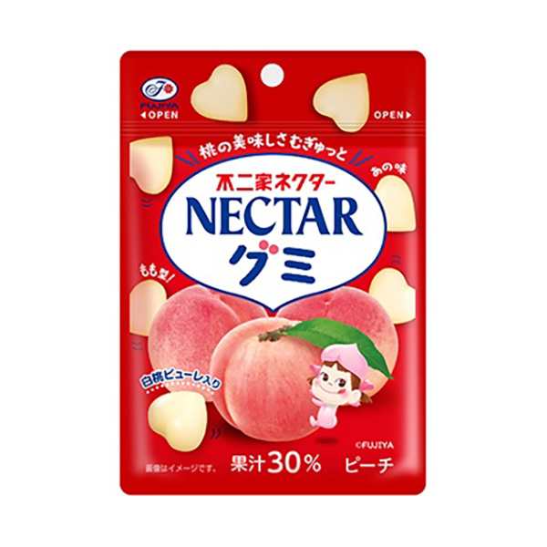 不二家 ネクターグミ（ピーチ） 48g 120コ入り 2024/08/27発売 (4902555126593c)