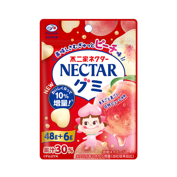 不二家 ネクターグミ（ピーチ） 54g 120コ入り 2026/02/02発売 (4902555126890c)
