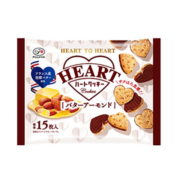 不二家 ハートクッキー（バターアーモンド） 108g(個装紙込み） 18コ入り 2025/11/25発売 (4902555278360)