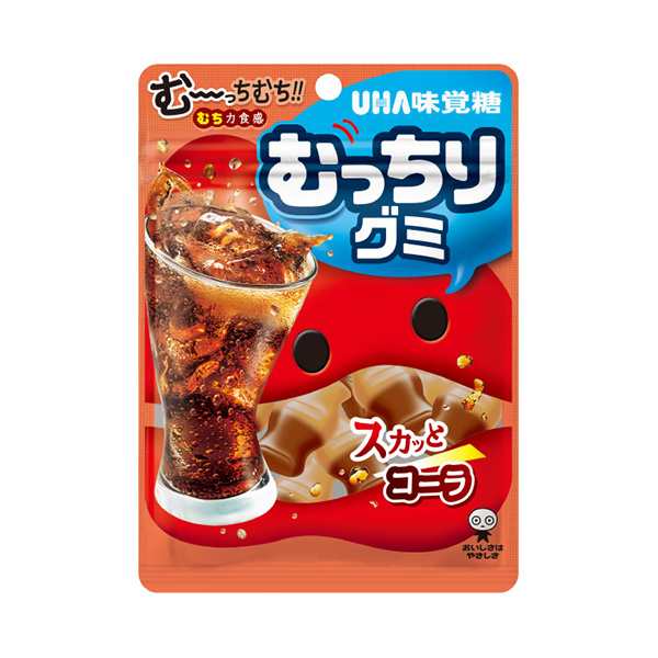 UHA味覚糖 むっちりグミ コーラ 80g 80コ入り 2024/09/23発売 (4902750773608c)