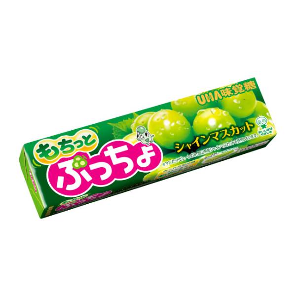 UHA味覚糖 ぷっちょスティック　もちっとシャインマスカット 10粒 120コ入り 2026/03/09発売 (4902750945913c)