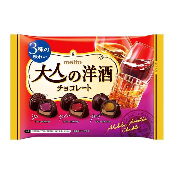 名糖産業 大人の洋酒チョコレート 118g 18コ入り 2024/09/02発売 (4902757580209)