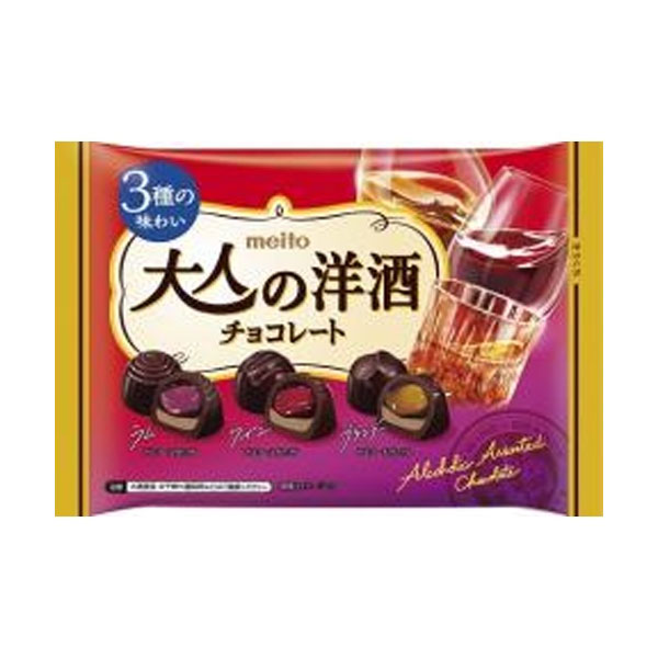 名糖産業 大人の洋酒チョコレート 96g 18コ入り 2025/03/03発売 (4902757581602)