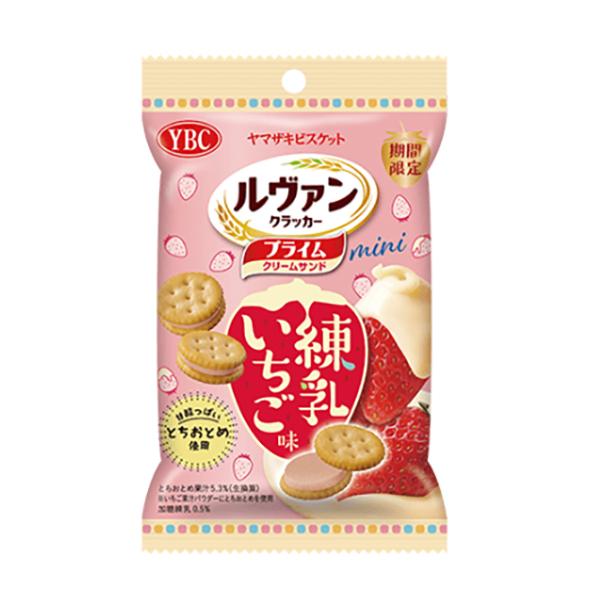 ヤマザキビスケット ルヴァンプライムサンドミニ 練乳いちご味 40g 60コ入り 2025/11/17発売 (4903015156976c)