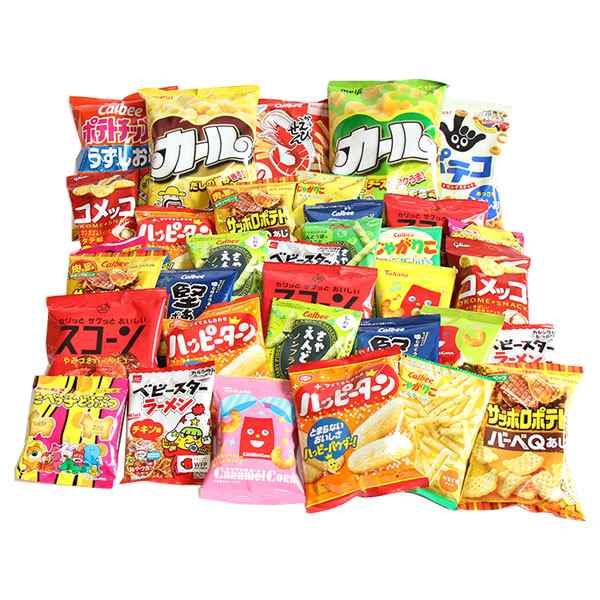 お菓子 詰め合わせ 西日本限定カールも入った！スナック菓子 34