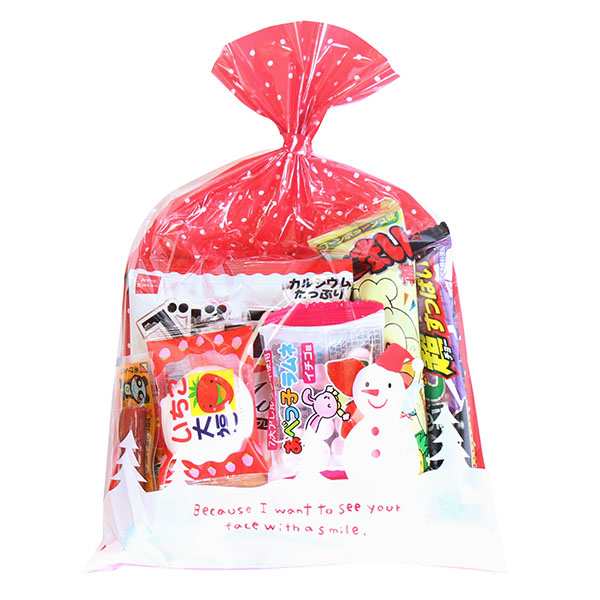 お菓子 詰め合わせ クリスマス袋 360円 袋詰め おかしのマーチ