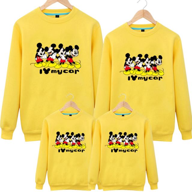 親子ペアルックパーカーtシャツ 長袖 家族お揃い カップル 親子ペアパパママ 子供ミッキーマウスディズニー全7色の通販はau Wowma Mini House Au Wowma 店