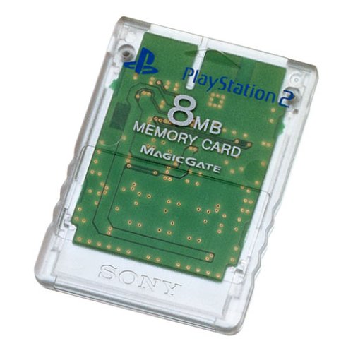 「ほぼ新品」Playstation 2 専用メモリーカード(8MB)クリスタル(中古品)