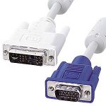 「未使用品」サンワサプライ DVIケーブル (アナログ) 2m KC-DVI-HD2(中古品)