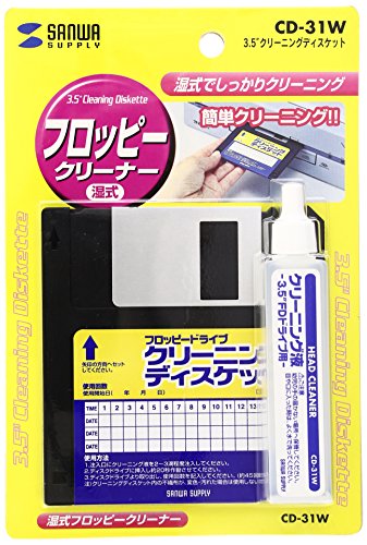 サンワサプライ 3.5クリーニングディスケット CD-31W(中古品)の通販は