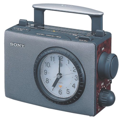 ソニー TV(1ch-12ch)/ FM/AMポータブルクロックラジオ ICF-CA5V （SONY）(中古品)