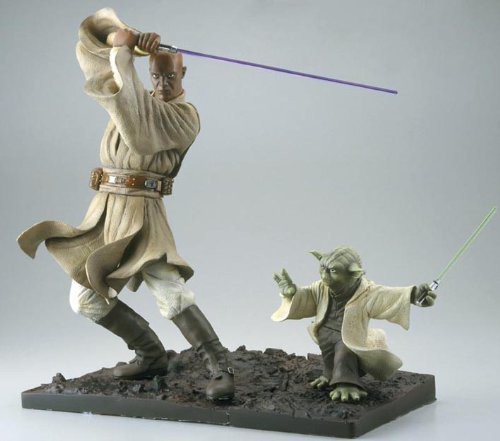 コトブキヤ スター・ウォーズ 1/7 ヨーダ&メイス・ウィンドゥ 完成品(中古品)