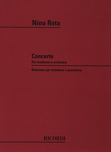 「非常に良い」ニーノ・ロータ : トロンボーン協奏曲 コンチェルト (トロンボーン、ピアノ(中古品)