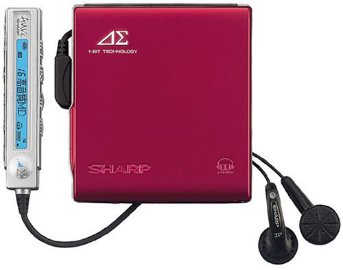 SHARP ポータブルMDプレーヤー MD-DS70-R レッド MDLP対応 SHARP ポータブルMDプレーヤー MD-DS70-R レッド MDLP対応