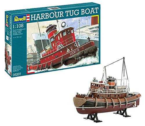 「ほぼ新品」ドイツレベル 1/108 ハーバータグボート プラモデル(中古品)