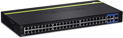 TRENDnet 2xGBIC+4xギガ+48x10/100Web Smart Switch TEG-2248WS (Version B(中古品)
