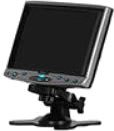 「非常に良い」Quixun 7型ワイドTFT液晶カラーディスプレイ シルバー AV入力搭載 QT-701AV(中古品)