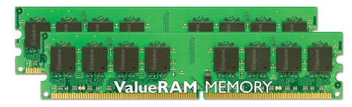 キングストン 2GB 400MHz DDR2 Non-ECC CL3 DIMM (Kit of 2) KVR400D2N3K2/(中古品)