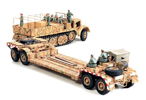 「非常に良い」タミヤ 1/35 ミリタリーミニチュアシリーズ 18t重ハーフトラック戦車運搬車(中古品)