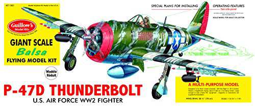 Guillow's P-47D Thunderbolt Model Kit by Guillow(中古品)