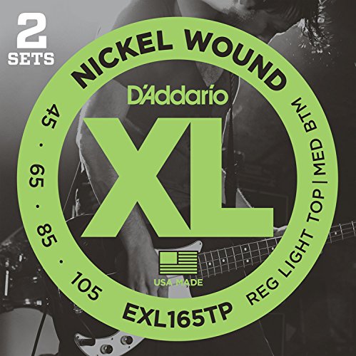 「ほぼ新品」D'Addario ダダリオ 軍事基地弦 Ni Long Scale .045-.105 EXL165TP 2se(中古品)